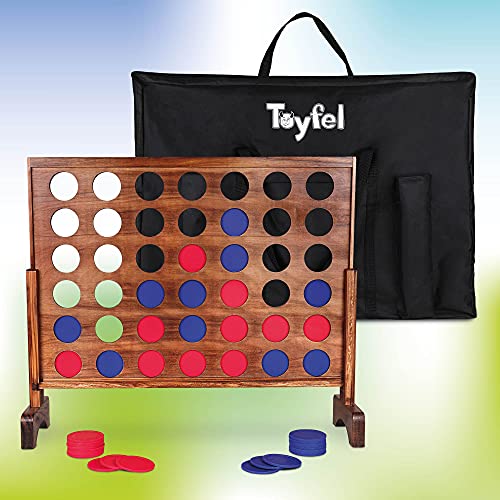 Forza 4 XXL - Gioco in legno di pino FSC® da 4 anni