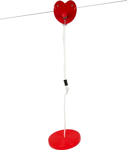 Funivia con cavo e altalena a disco regolabile, portata 70 kg - Small Foot