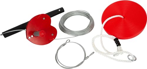 Funivia con cavo e altalena a disco regolabile, portata 70 kg - Small Foot