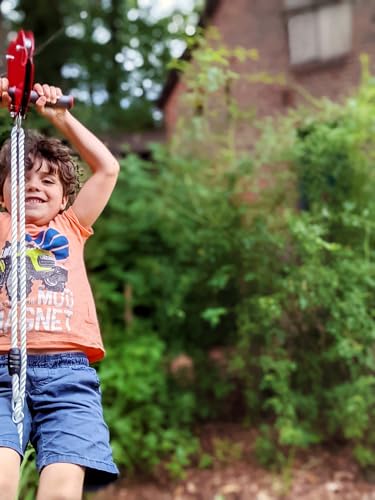 Funivia con cavo e altalena a disco regolabile, portata 70 kg - Small Foot