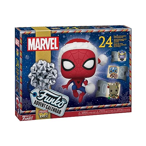 Funko Marvel Calendario dell'Avvento -  24  Sorprese  e Minifigura in Vinile da Collezione - Idea Regalo di Natale