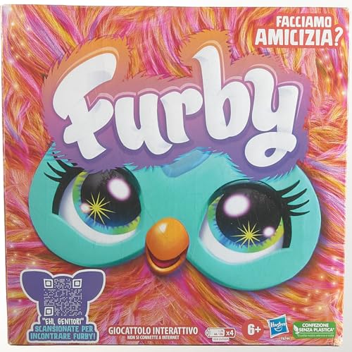 Furby Corallo, Peluche interattivo per bambini, oltre 600 reazioni e 5 modi per attivarlo