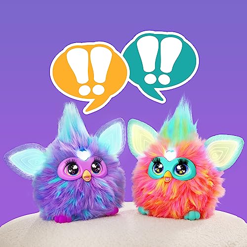 Furby Corallo, Peluche interattivo per bambini, oltre 600 reazioni e 5 modi per attivarlo