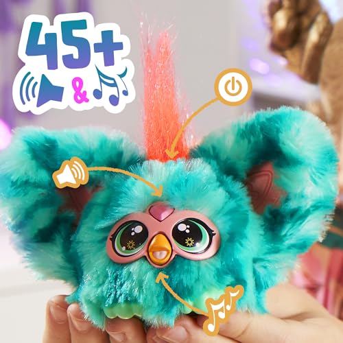 Furby Furblets Mello-Nee, pupazzo interattivo con musica rilassante e frasi Furbish, dai 6+ anni