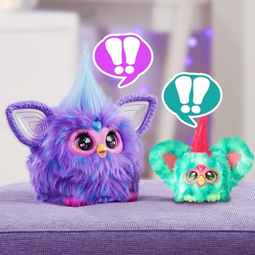 Furby Furblets Mello-Nee, pupazzo interattivo con musica rilassante e frasi Furbish, dai 6+ anni