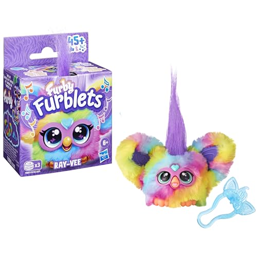 Furby Furblets, Ray-Vee, Peluche interattivo elettronico per bambini con 45 suoni