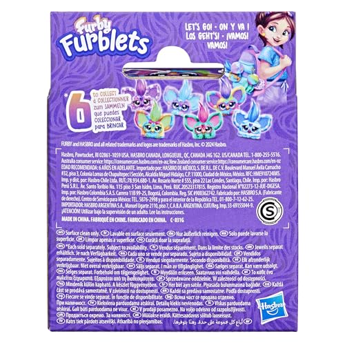 Furby Furblets, Ray-Vee, Peluche interattivo elettronico per bambini con 45 suoni