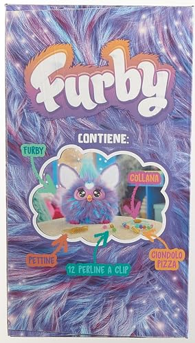 Furby Viola, giocattolo di peluche interattivo con 5 modalità di attivazione vocale