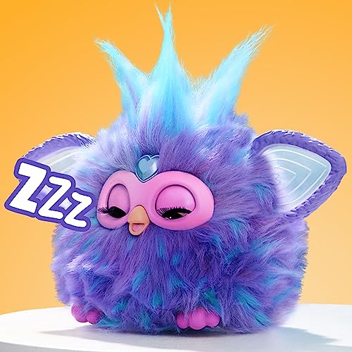 Furby Viola, giocattolo di peluche interattivo con 5 modalità di attivazione vocale