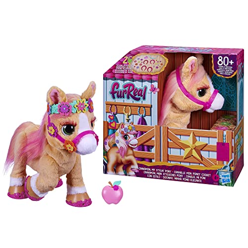 FurReal Pony Stiloso peluche interattivo, Cinnamon, inclusi 26 accessori per Acconciature - Hasbro