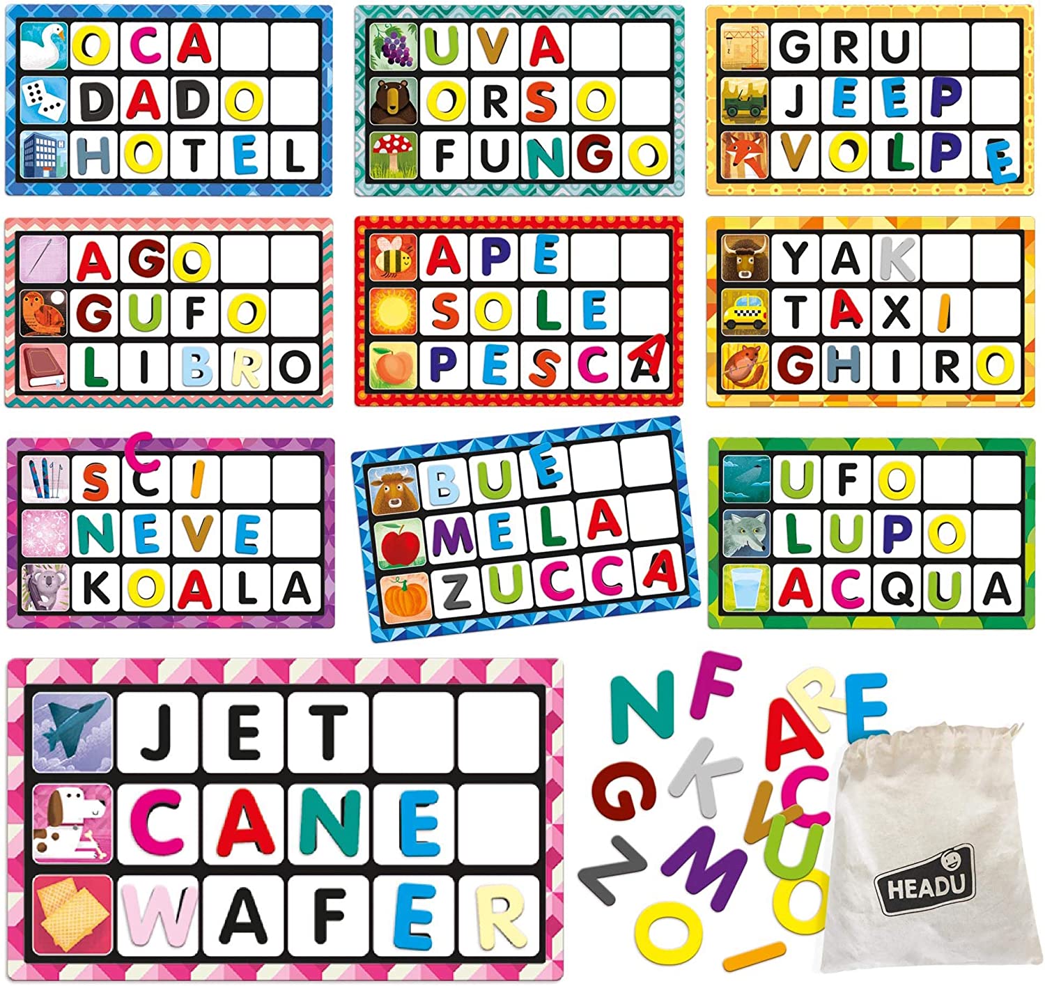 Gioco parole e lettere Montessori - Headu - immagine 2