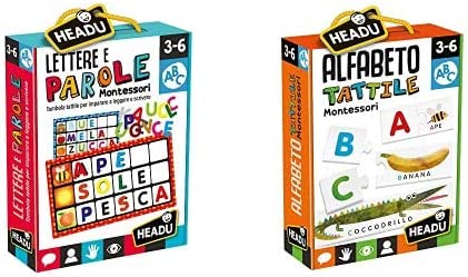 Gioco parole e lettere Montessori - Headu