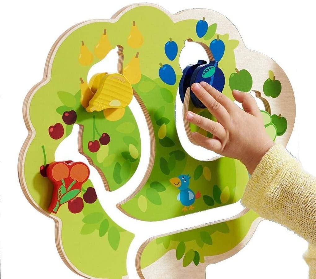 Haba Gioco di Motricità Fine - Albero in Legno per Bambini, Apprendimento dei Colori e dei Frutti - immagine 1