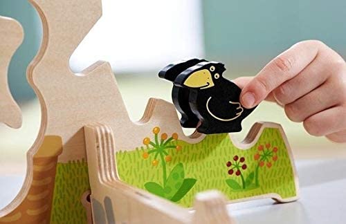 Haba Gioco di Motricità Fine - Albero in Legno per Bambini, Apprendimento dei Colori e dei Frutti - immagine 2