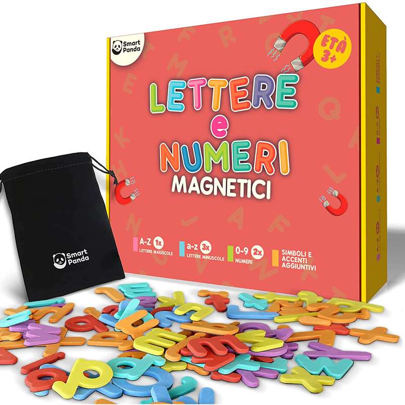 104 Lettere e Numeri Magnetici - Smart Panda