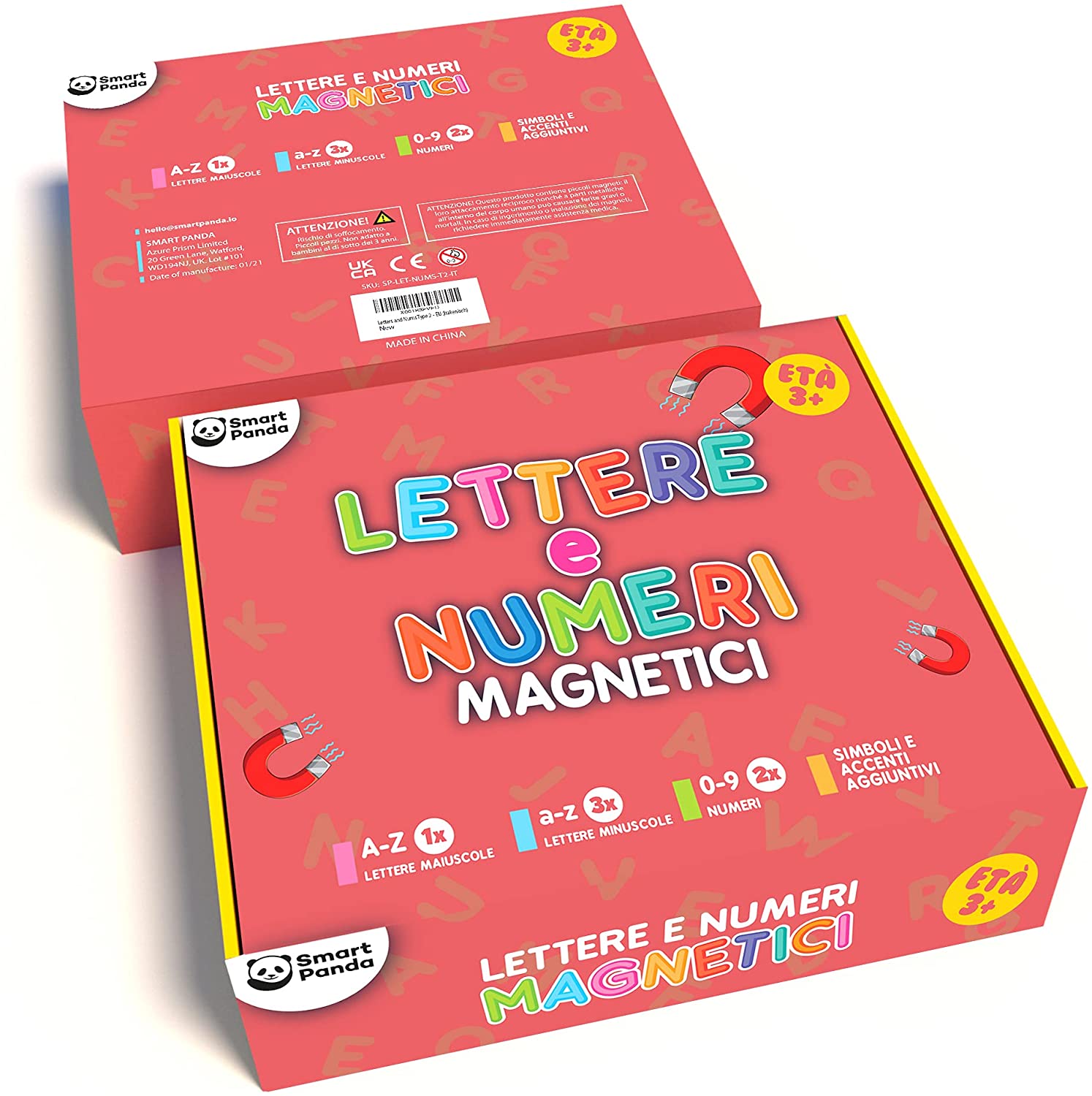 lettere e numeri magnetici