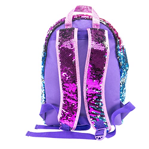 Girabrilla Nice Group Backpack Galaxy, Zaino in Paillettes Scintillante con Spalloni Imbottiti