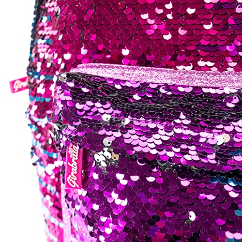Girabrilla Nice Group Backpack Galaxy, Zaino in Paillettes Scintillante con Spalloni Imbottiti