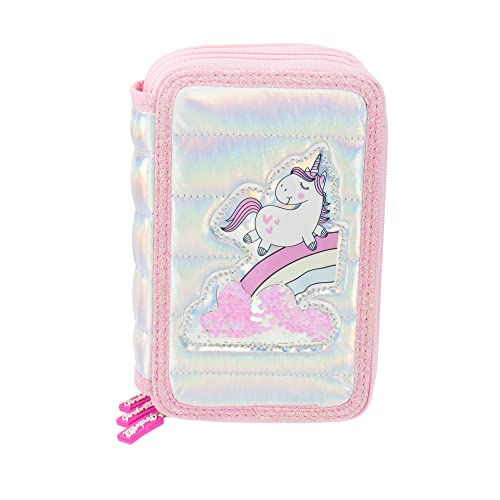 Girabrilla Astuccio Unicorno a 3 Scomparti, colore rosa  - Nice Group
