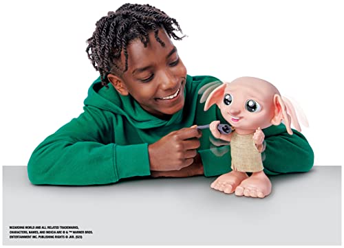 Harry Potter, Elfo Interattivo Dobby con Calzino, Oltre 35 suoni e frasi da 6 anni