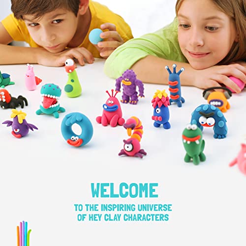 Hey Clay Dinos Set - Kit di argilla da modellare a tema dinosauri
