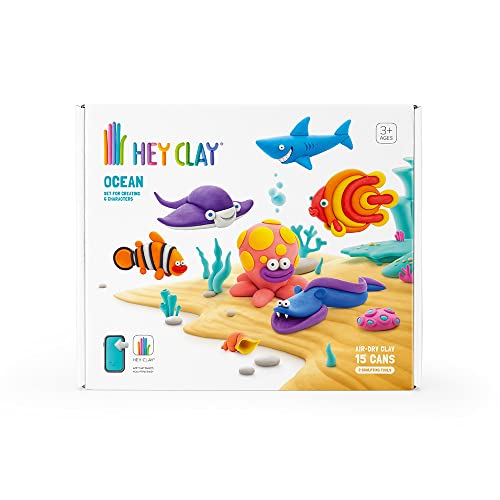 Hey Clay Ocean, pasta di argilla da modellare, set Oceano