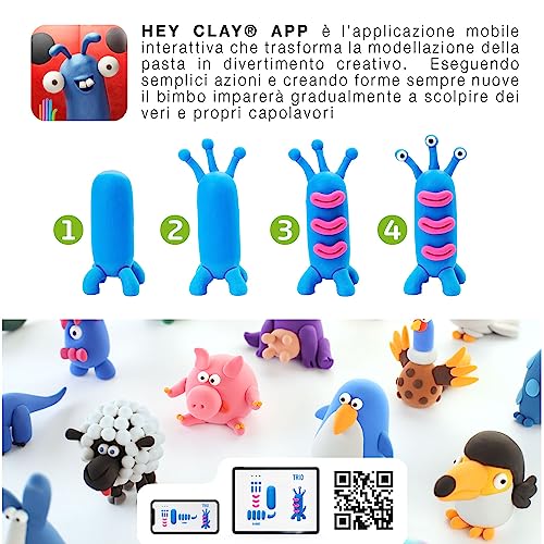 Hey Clay Ocean, pasta di argilla da modellare, set Oceano
