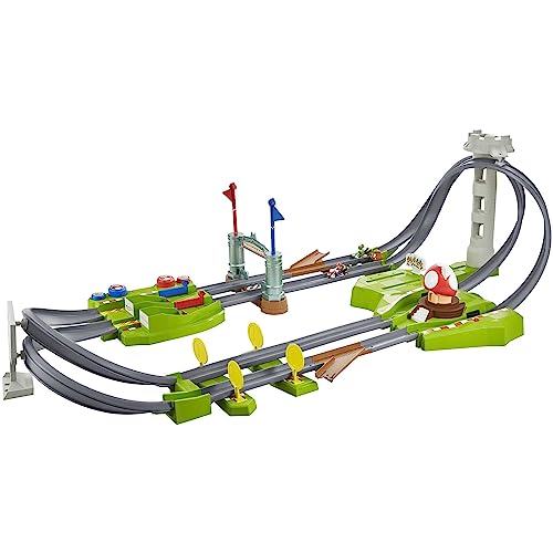 Hot Wheels Pista Circuito Mario Kart,  da 3 anni