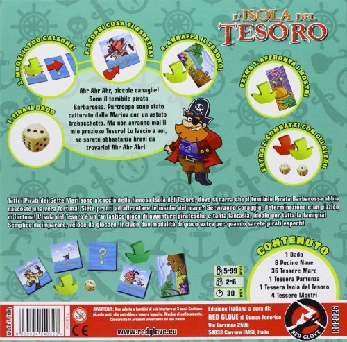 L'isola del Tesoro Gioco da tavolo - Red Glove