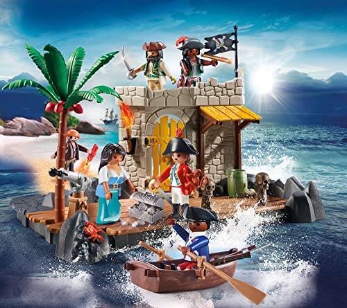 Isola dei Pirati Playmobil con 6 Personaggi, gioco di costruzione da 5 anni - 70979