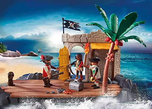Isola dei Pirati Playmobil con 6 Personaggi, gioco di costruzione da 5 anni - 70979