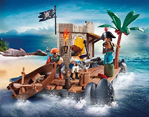 Isola dei Pirati Playmobil con 6 Personaggi, gioco di costruzione da 5 anni - 70979