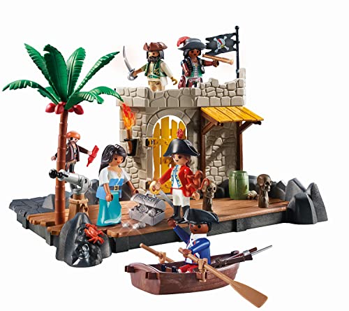 Isola dei Pirati Playmobil con 6 Personaggi, gioco di costruzione da 5 anni - 70979