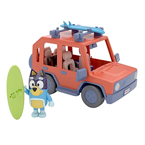 Jeep Bluey della Famiglia Heeler con Personaggio Bandit - Giochi Preziosi