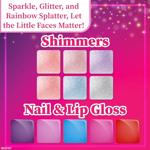 Kit Trucchi per bambina da 3 anni, con lucidalabbra, pennello, smalto per unghie e accessori - Disney Princess