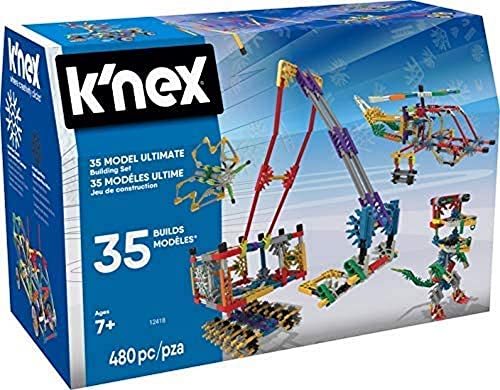 K'NEX 12418 - Set di costruzioni con 35 Modelli e 480 pezzi, Gioco Creativo