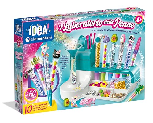 Laboratorio delle Penne Personalizzate, kit creativo da 6 anni -  Clementoni Idea 18748