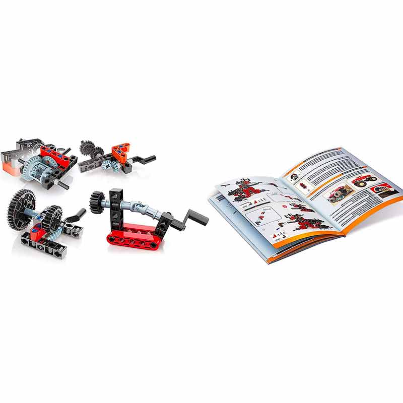 Laboratorio di Meccanica Monster Trucks - Istruzioni e 200 componenti