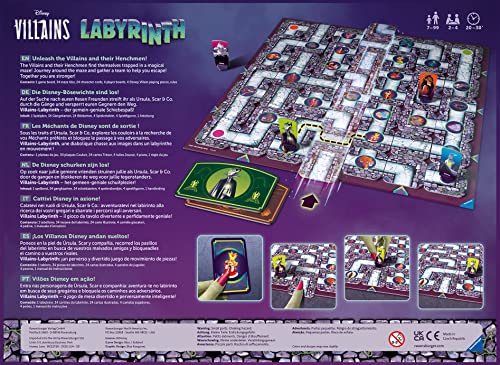 Labyrinth Disney Villains - Gioco in scatola Ravensburger Edizione Cattivi Disney
