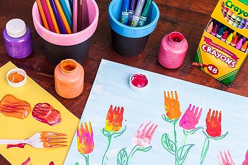 I Lavabilissimi, 10 Barattoli di Tempere Lavabili per Bambini da 3 Anni - Crayola