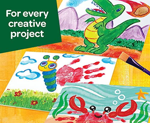 I Lavabilissimi, 10 Barattoli di Tempere Lavabili per Bambini da 3 Anni - Crayola