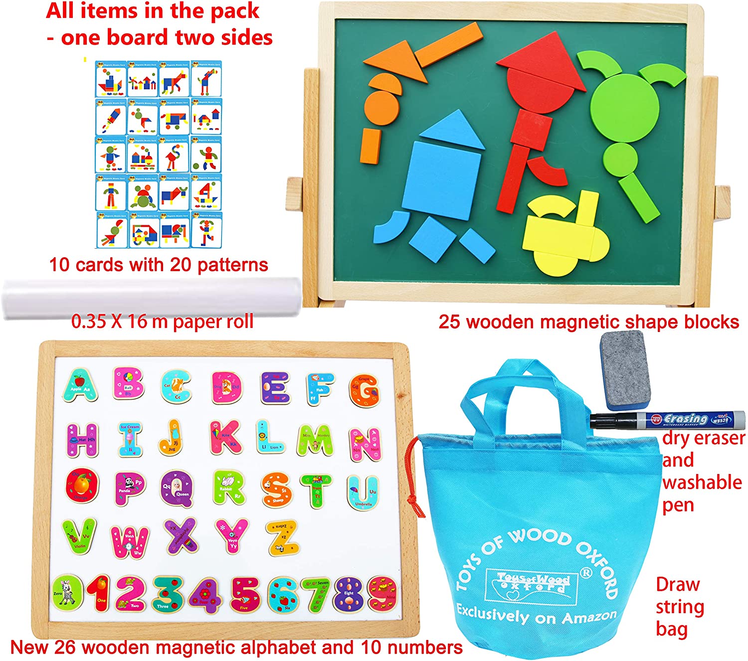 Lavagna magnetica pieghevole