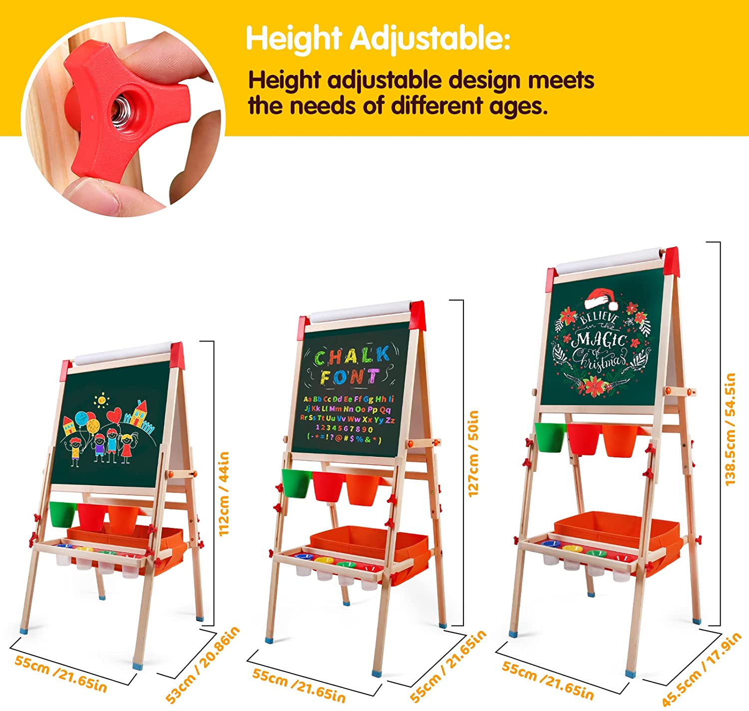 Lavagna per bambini regolabile