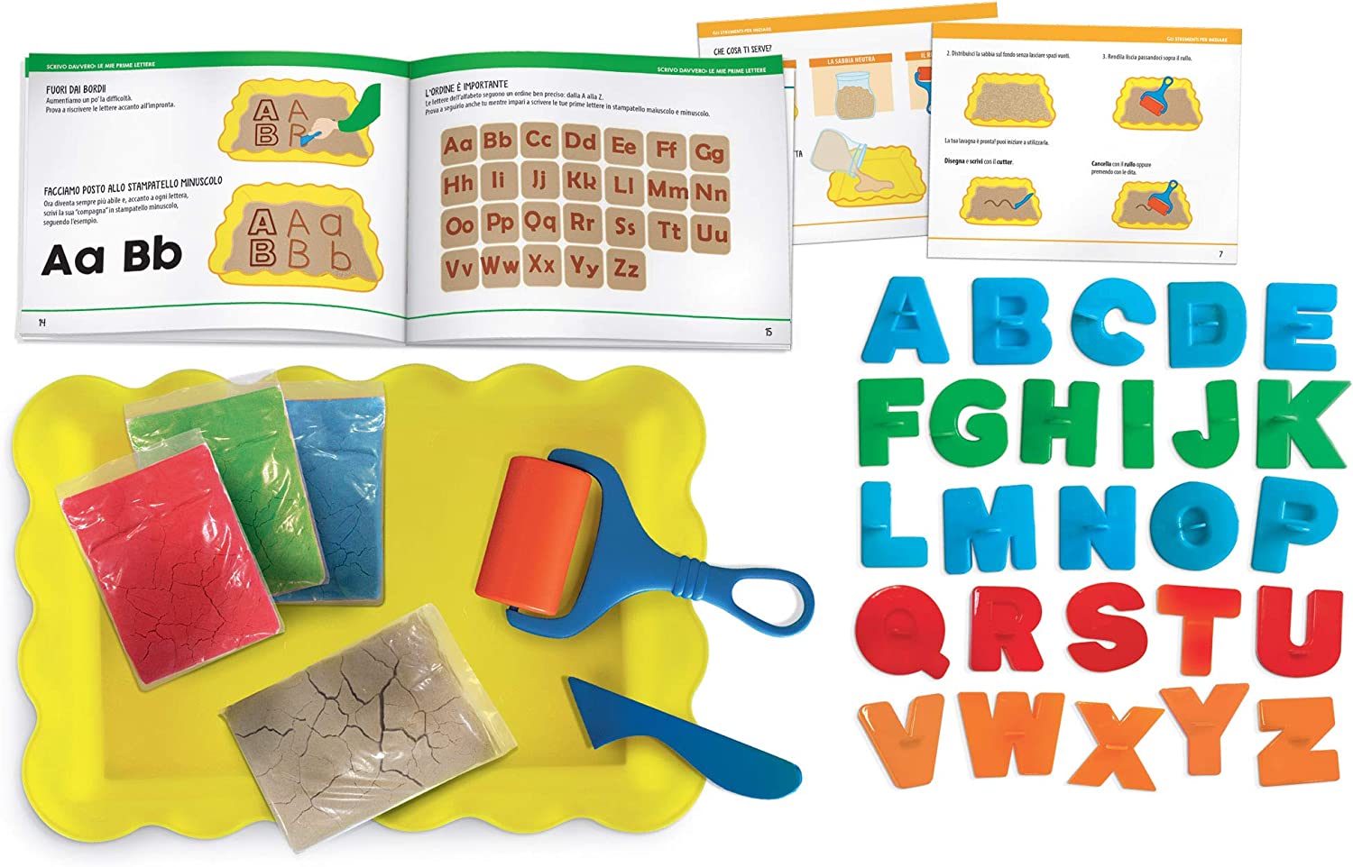 Lavagna di Sabbia Leggo e Scrivo Montessori - Headu - immagine 2