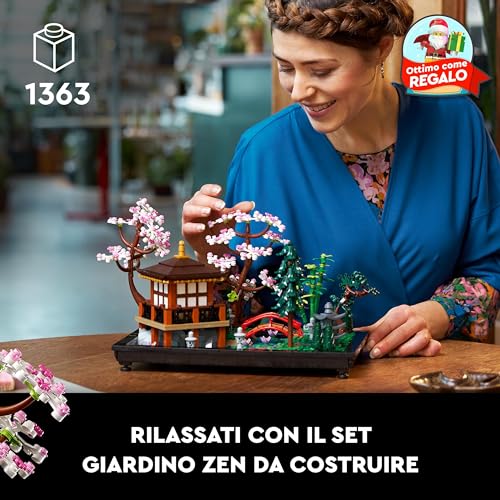 LEGO 10315 Icons - Il Giardino Tranquillo - Set Giardino Botanico Zen per Adulti