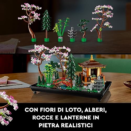 LEGO 10315 Icons - Il Giardino Tranquillo - Set Giardino Botanico Zen per Adulti