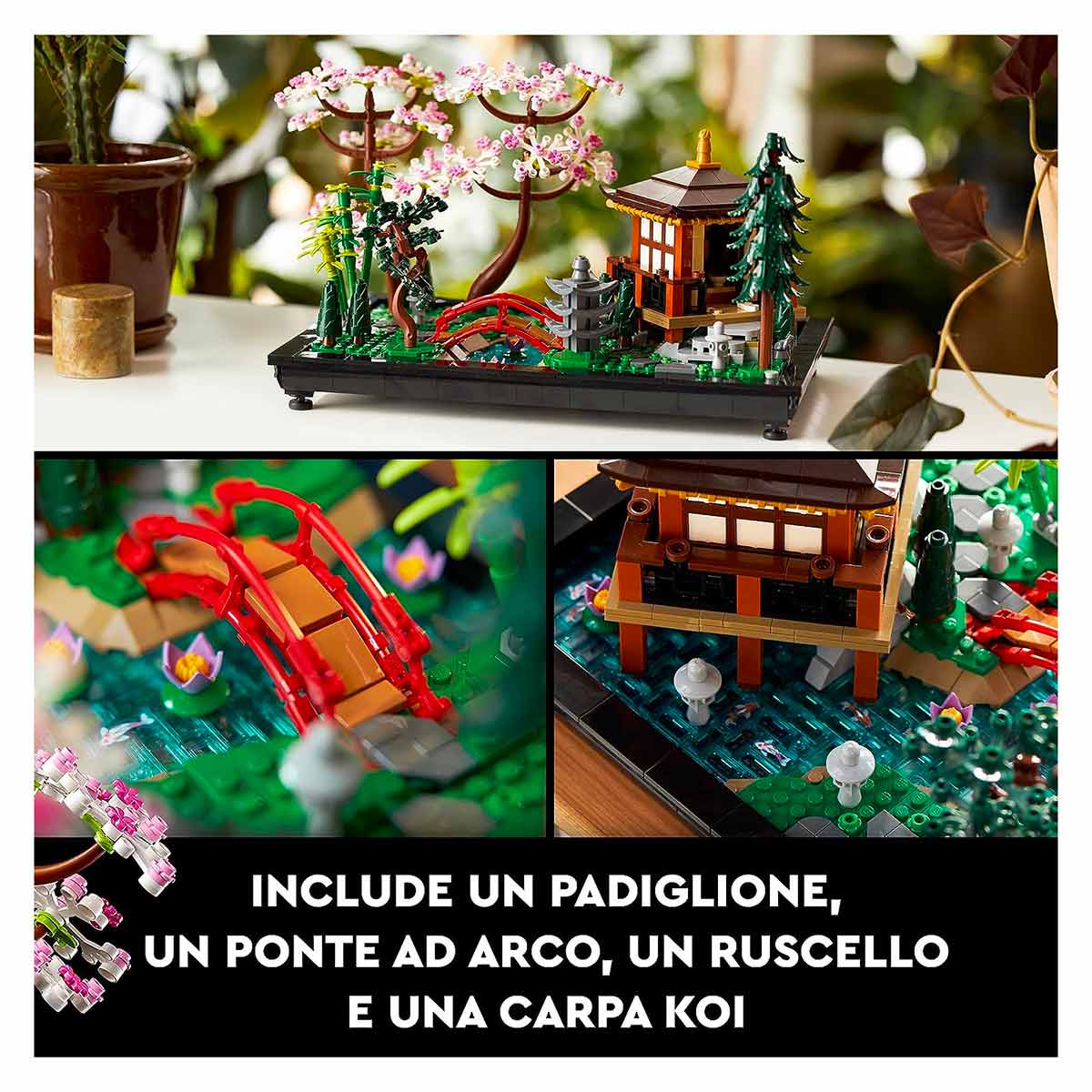 Lego 10315 - Giardino Tranquillo dettagli
