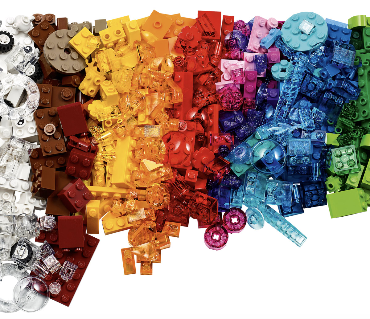 Lego 11013 - 500 Mattoncini Trasparenti