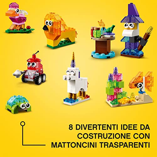 LEGO 11013 Classic Mattoncini Trasparenti Creativi
