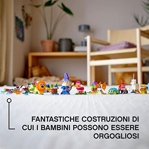 LEGO 11013 Classic Mattoncini Trasparenti Creativi